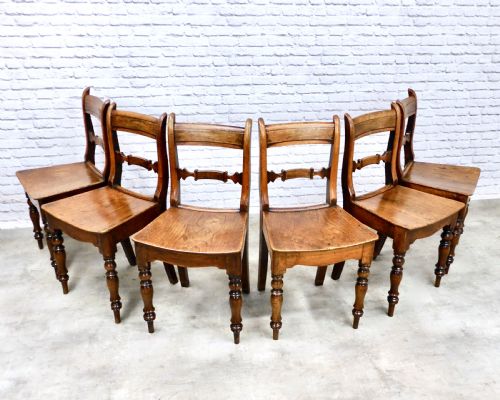Set (6) Country Dining Chairs