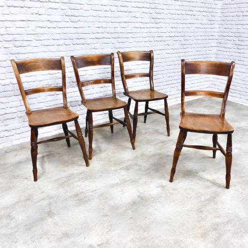 Windsor Farmhouse Kitchen Chairs X4