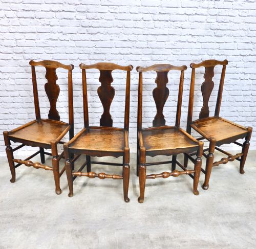 Georgian Country Kitchen Dining Chairs Set (4)