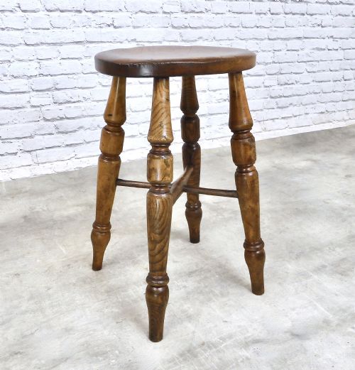 C19th Oval Top Stool
