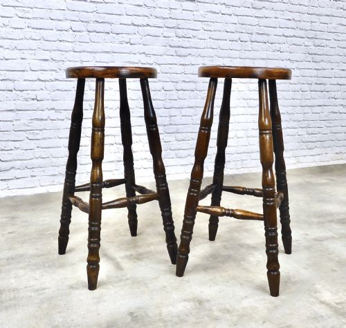 Pr Tall Bar Stools