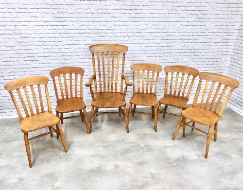 Farmhouse Kitchen Chair Set (6)