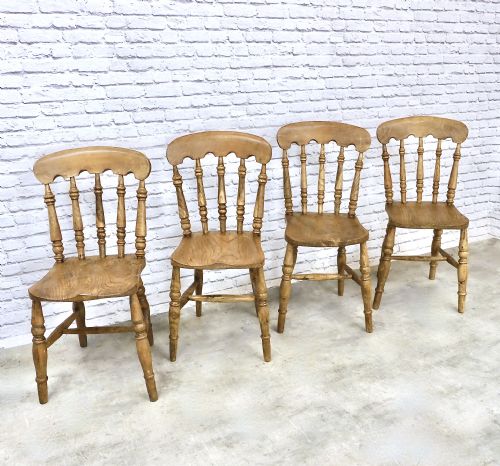 Windsor Country Kitchen Dining Chairs X4