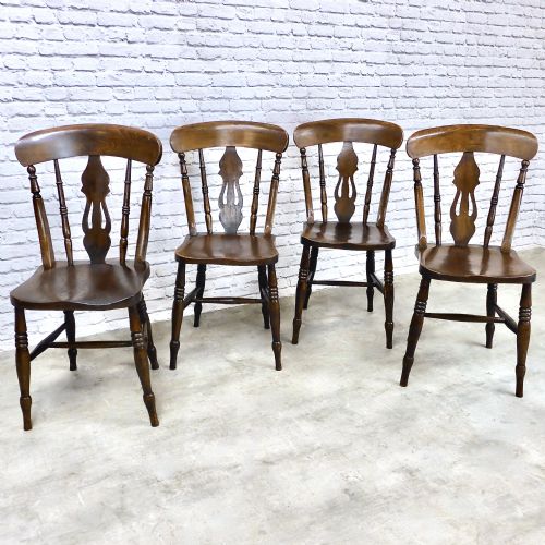 Set 4 Windsor Kitchen Dining Chairs