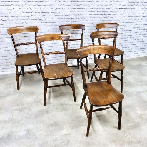 Set 6 Windsor Kitchen/dining Chairs