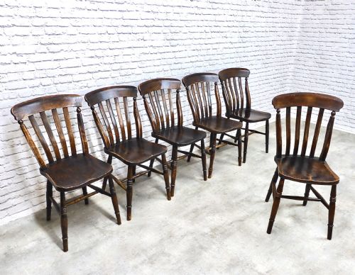 6x Windsor Farmhouse Kitchen Dining Chairs