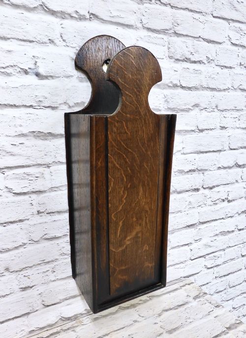 C18th Oak Candle Box