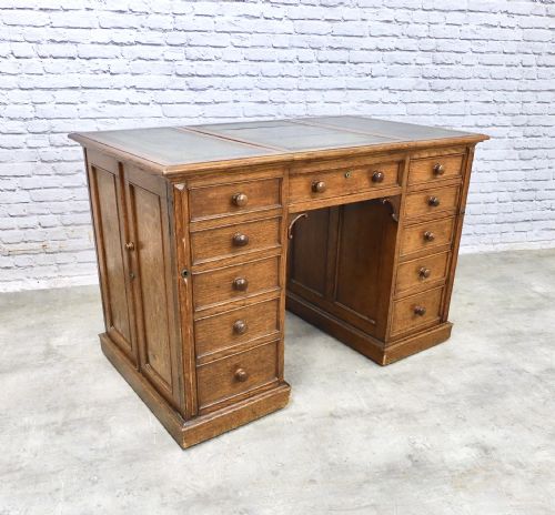 Oak Pedestal Desk