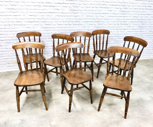 Set 8 Windsor Kitchen Dining Chairs
