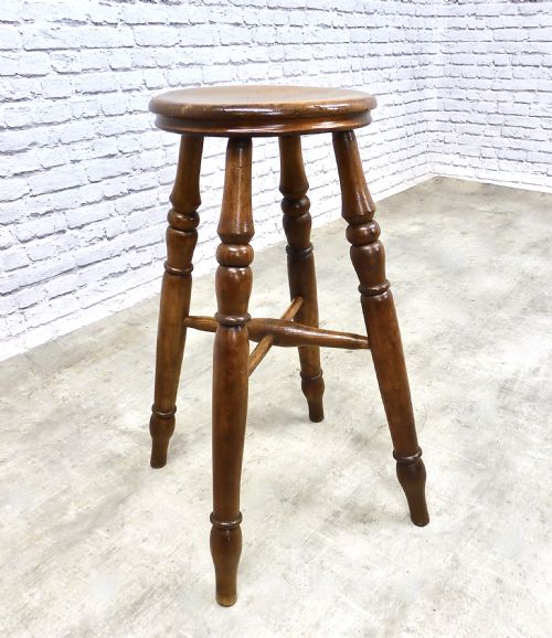 Tall 26" Antique Bar Stool