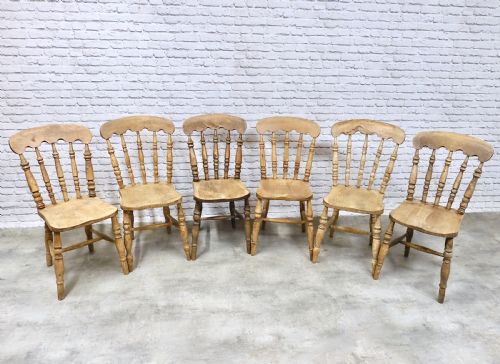 Set 6 Farmhouse Kitchen Chairs