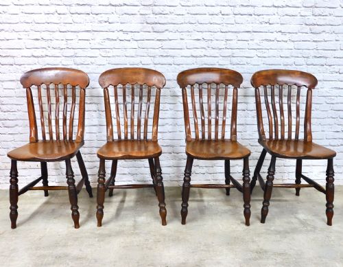 C19th Windsor Chair Set (4)
