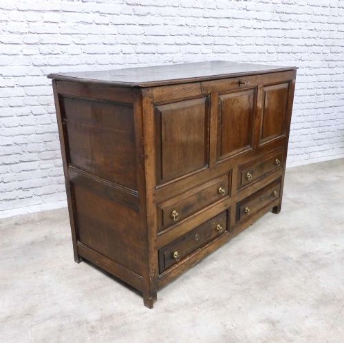 C18th Oak Mule Chest