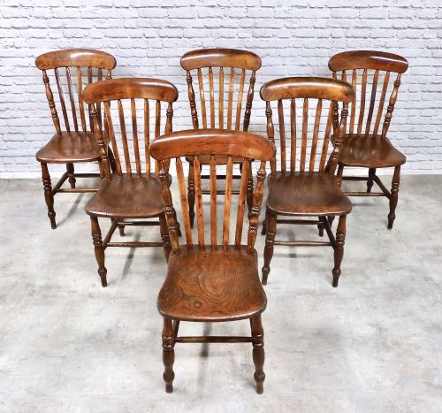 Windsor Kitchen Dining Chairs X6
