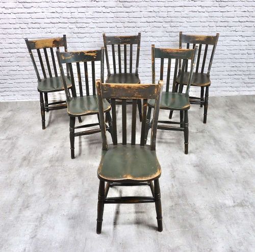 Set 6 Farmhouse Kitchen Chairs