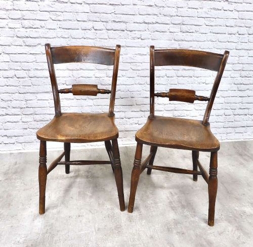 2x Farmhouse Windsor Kitchen Chairs