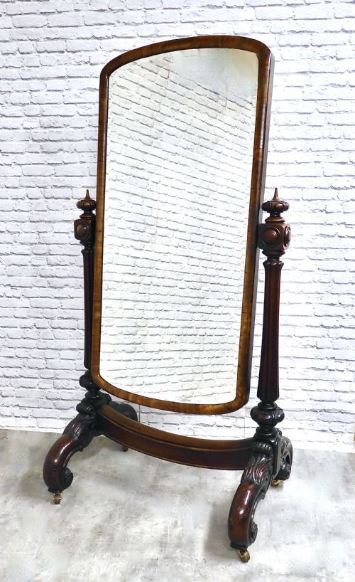 Mahogany Cheval Mirror