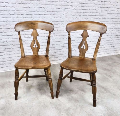 2x Windsor Kitchen Dining Chairs