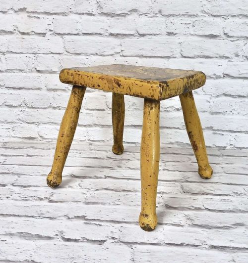 Painted Hearth Stool