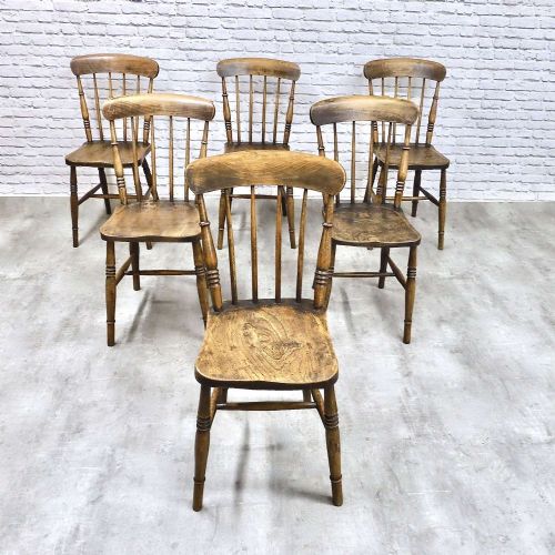 Set 6 Windsor Country Kitchen Chairs