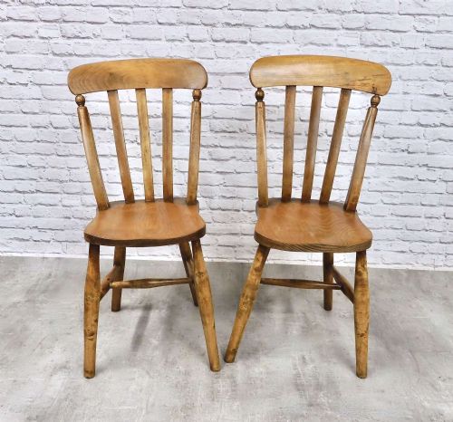2x Farmhouse Windsor Kitchen Chairs