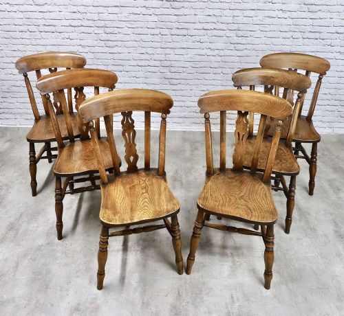 Set 6 Windsor Kitchen Dining Chairs