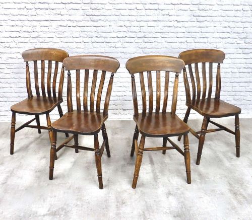 True Set 4 Windsor Country Kitchen Dining Chairs