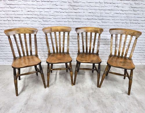 Set 4 Windsor Lathback Kitchen Chairs