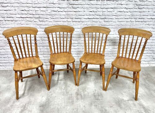 SET 4 WINDSOR COUNTRY KITCHEN CHAIRS