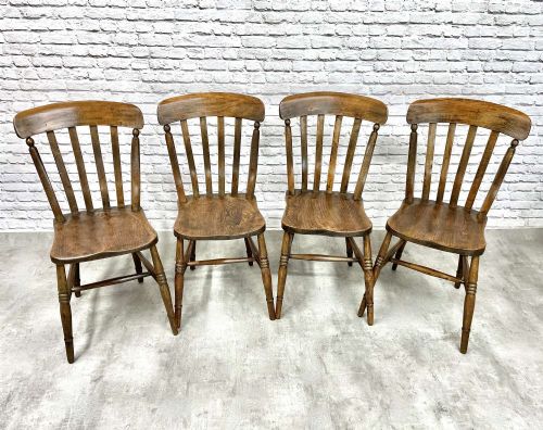 Set 4 Country Kitchen Windsor Chairs