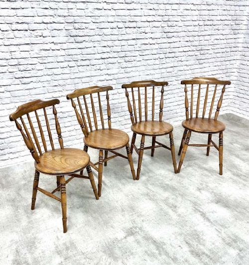 Set 4 Penny Seat Kitchen Chairs