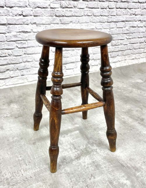 C19TH WINDSOR STOOL