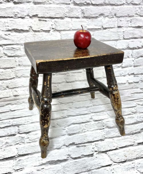 C19TH FIRESIDE STOOL - ADDITIONAL PHOTO 4