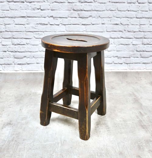 ARTS CRAFTS OAK STOOL - ADDITIONAL PHOTO 6