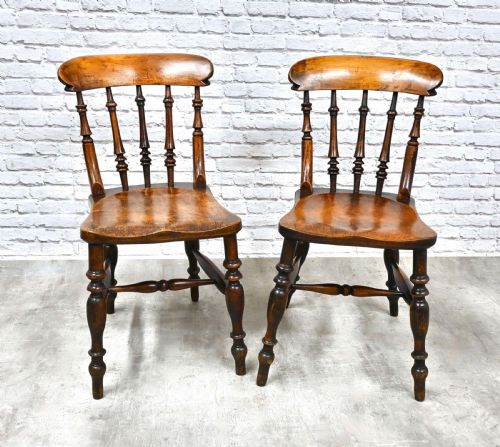 A Pair of Windsor Kitchen Chairs
