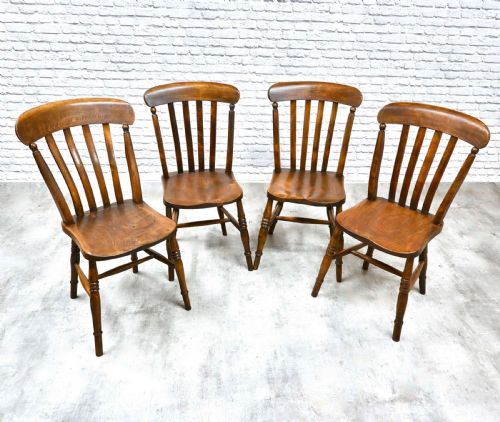 Set 4 Farmhouse Kitchen Windsor Lathbacks