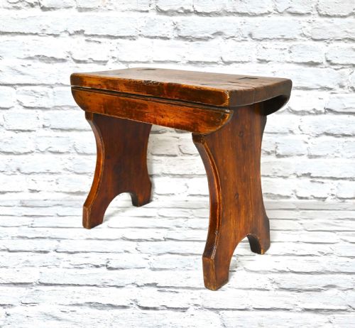 Pine Slab Stool
