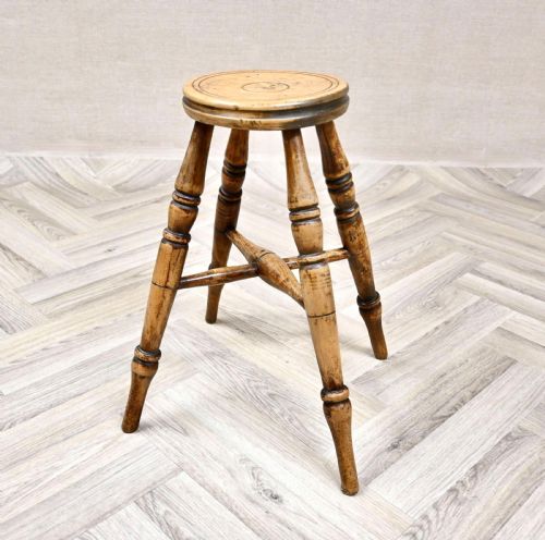 C19TH FARMHOUSE COUNTRY STOOL - ADDITIONAL PHOTO 6