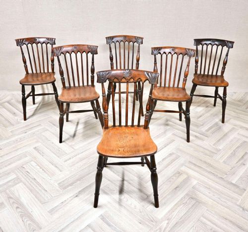 WINDSOR KITCHEN DINING CHAIR SET 6 - ADDITIONAL PHOTO 7