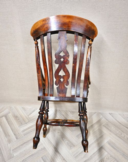 QUALITY FARMHOUSE WINDSOR ARMCHAIR - ADDITIONAL PHOTO 6