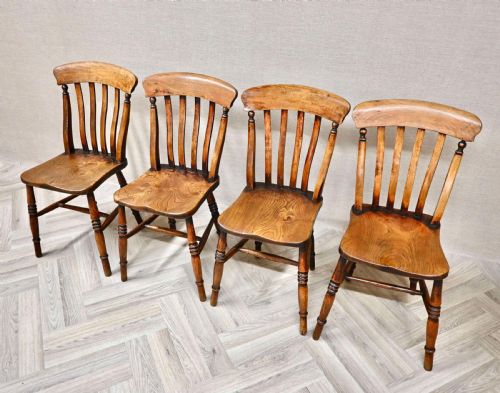 Quality Set 4 Windsor Country Kitchen Chairs