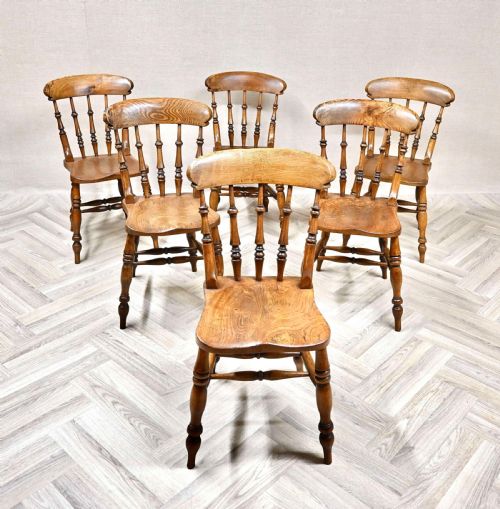 True Set of 6 Roman Windsor Country Kitchen Chair