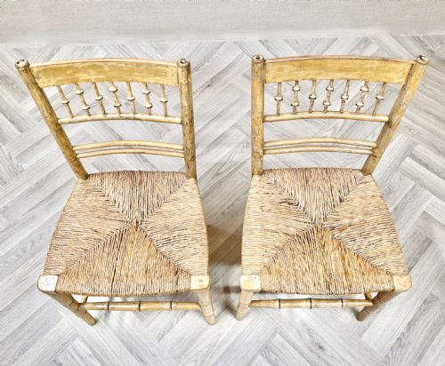 PR PAINTED BAMBOO SIDE CHAIRS - ADDITIONAL PHOTO 3