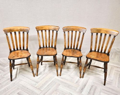 Set 4 Farmhouse Windsor Country Kitchen Chairs
