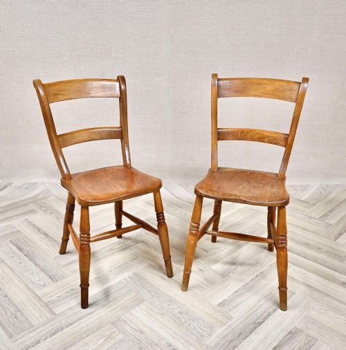 Pr Windsor Barback Kitchen Chairs