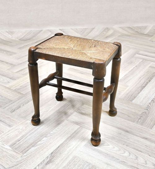 Rush Seated Stool