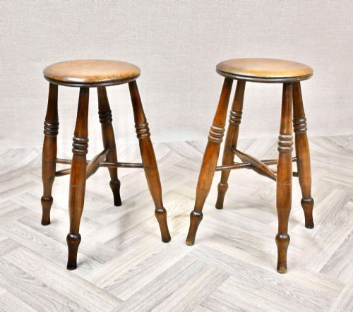 Pr C19th Windsor Stools