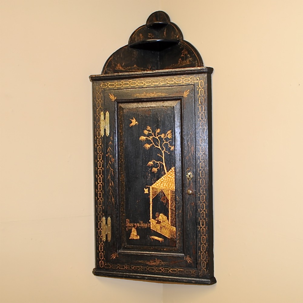 Japanned Corner Cupboard