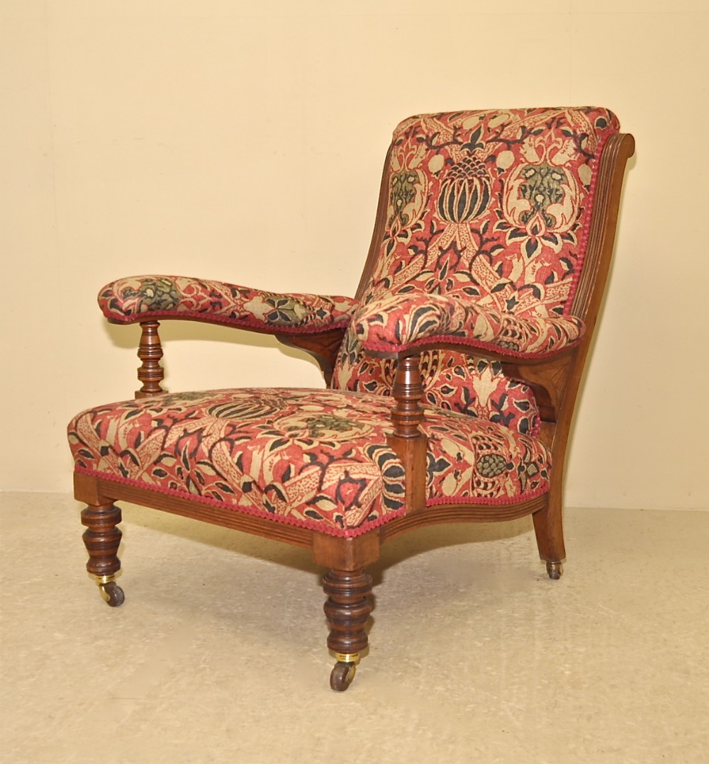 Mahogany Open Armchair