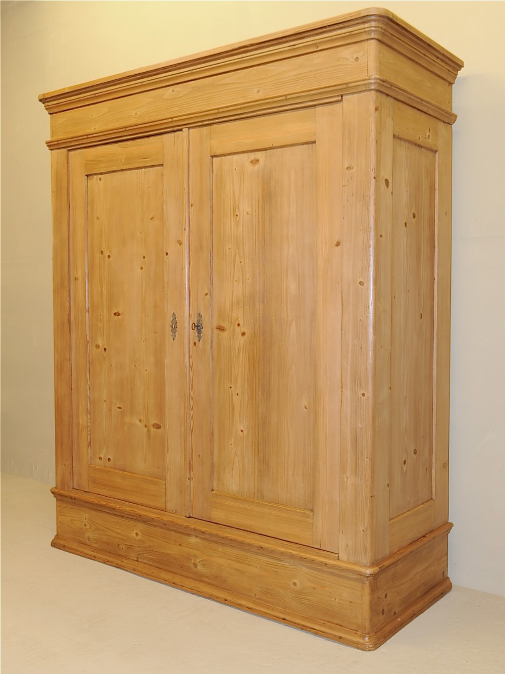 Antique Pine Double Wardrobe